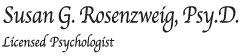 Dr. Susan Rosenweig, Psy. D.